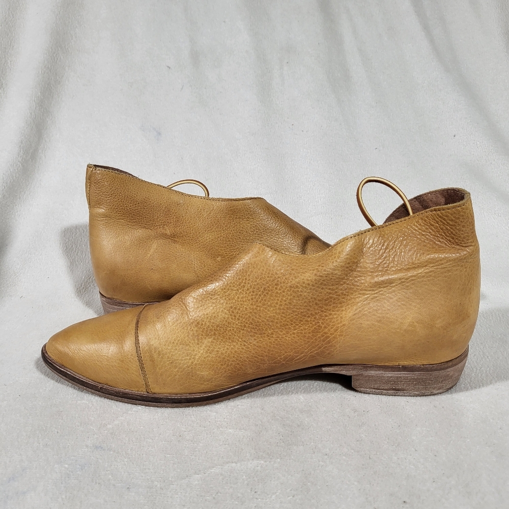 Free People Royale Flats Light Tan Leather Shoes Size EU 40 / US 9 - Picture 4 of 11